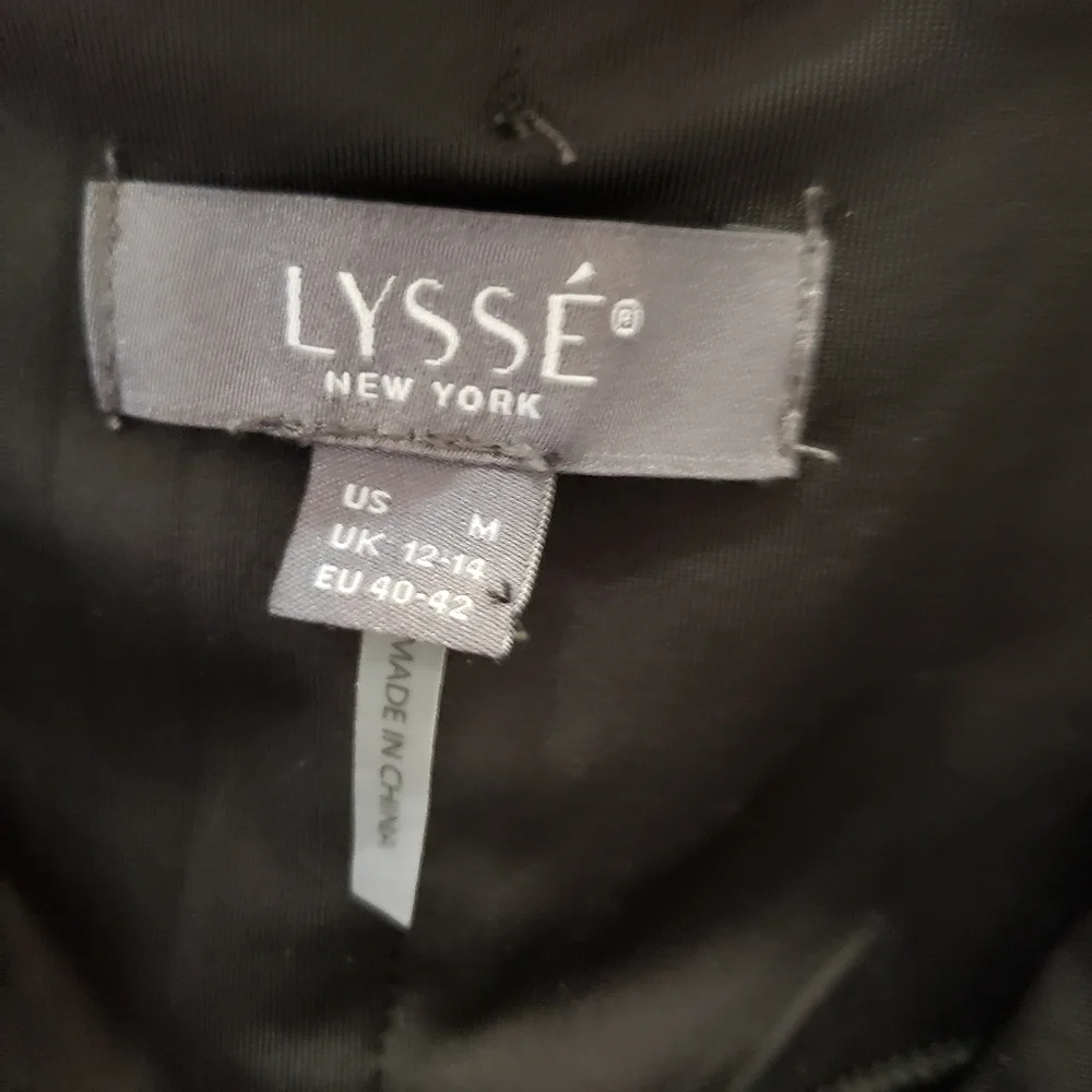 Lysse Size Meduim Black Faux Leather Leggings